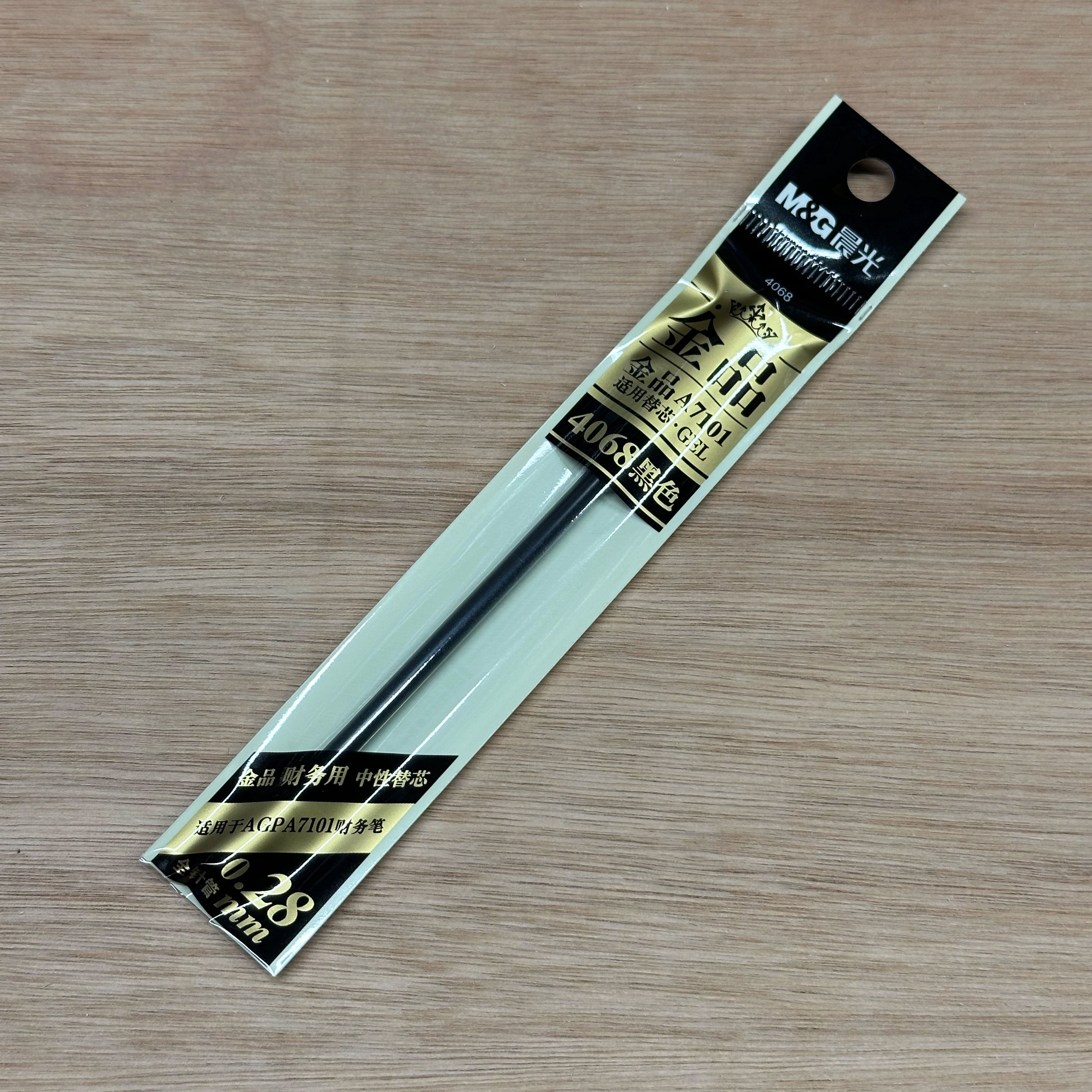 M&G 4068 Refill – Gelpenna 0,28 mm (svart)